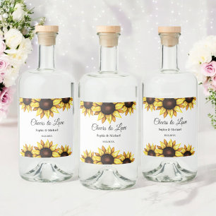 Sunflower Weding Cheers Floral