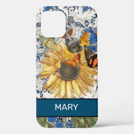 SUNFLOWER WILLIAM MORRIS iPhone 12 CASE DIY NAME