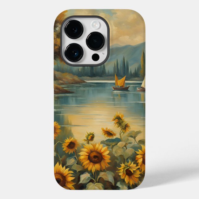 Sunflowers on the Lake (Verso)