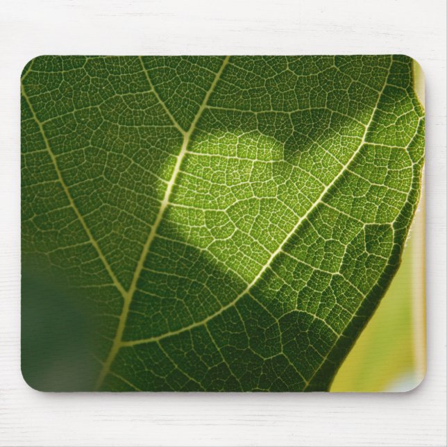 Sunlit Heart Leaf Mouse Pad (Frente)