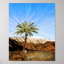 Sunlit Oasis: A Poster de sustentação da vida