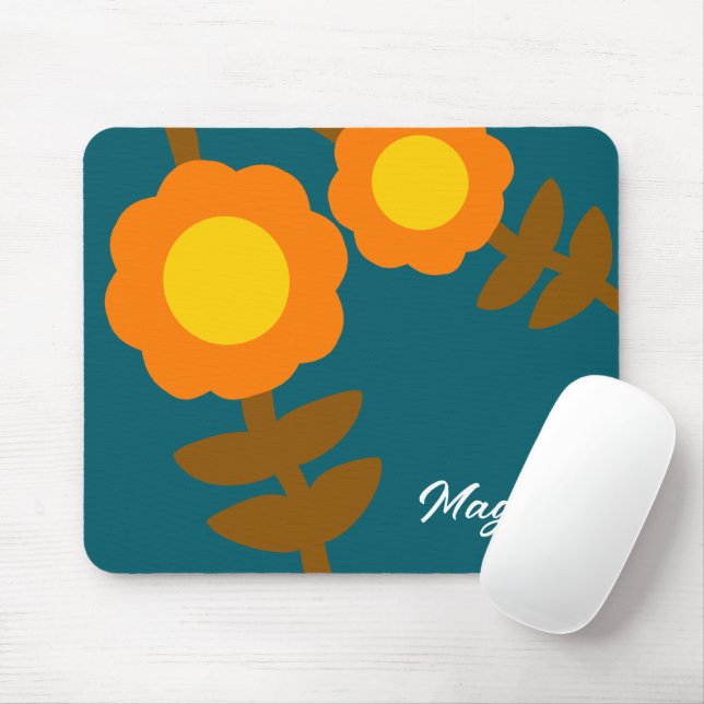  Sunny Bloom Mouse Pad (Com mouse)