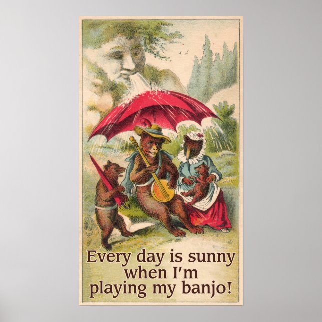 Sunny Day Bear Poster (Frente)