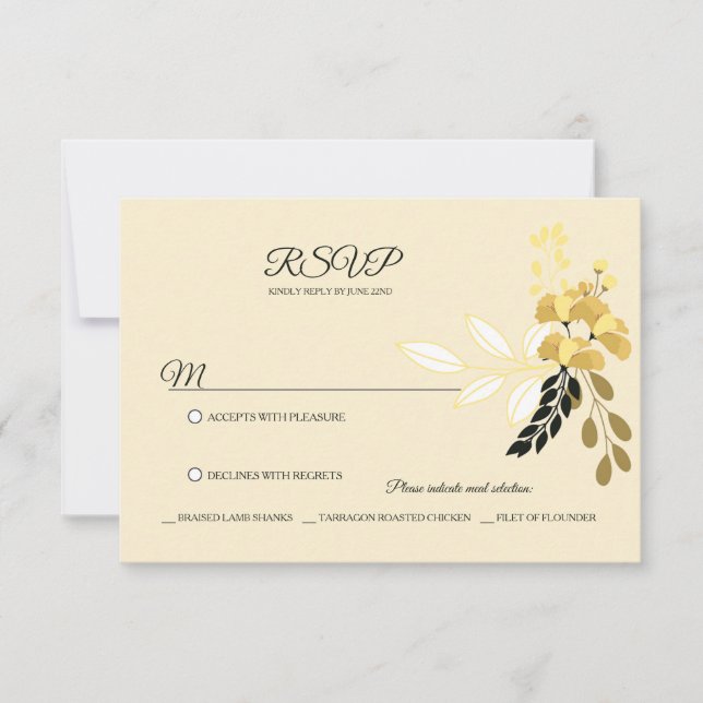 Sunny Floral RSVP (Frente)