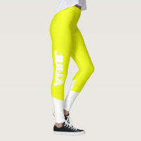 Sunny Julia Adiciona Seu Nome Leggings de Abstrato