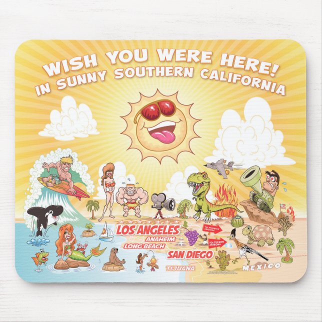 Sunny Southern California Mouse Pad (Frente)