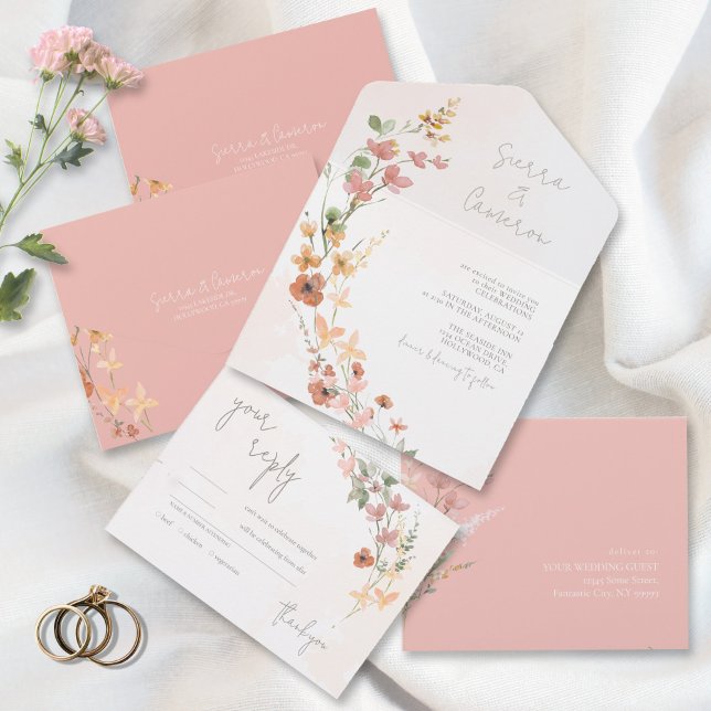 Sunny Wildflower Wedding Pink ID1023 (Criador carregado)