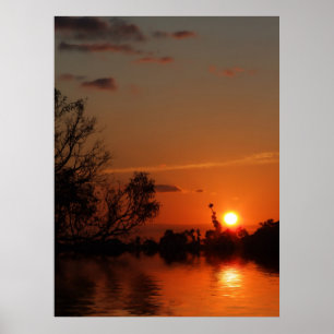 sunrealism sunset poster