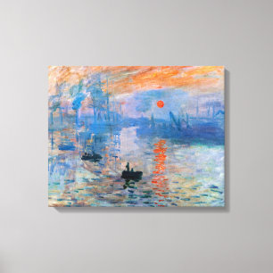 Sunrise, 1872, Claude Monet Canvas Print