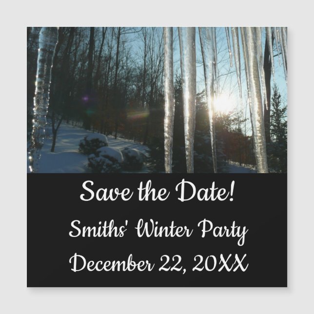 Sunrise Através De Ícicletas Winter Nature Fotogra (Frente)