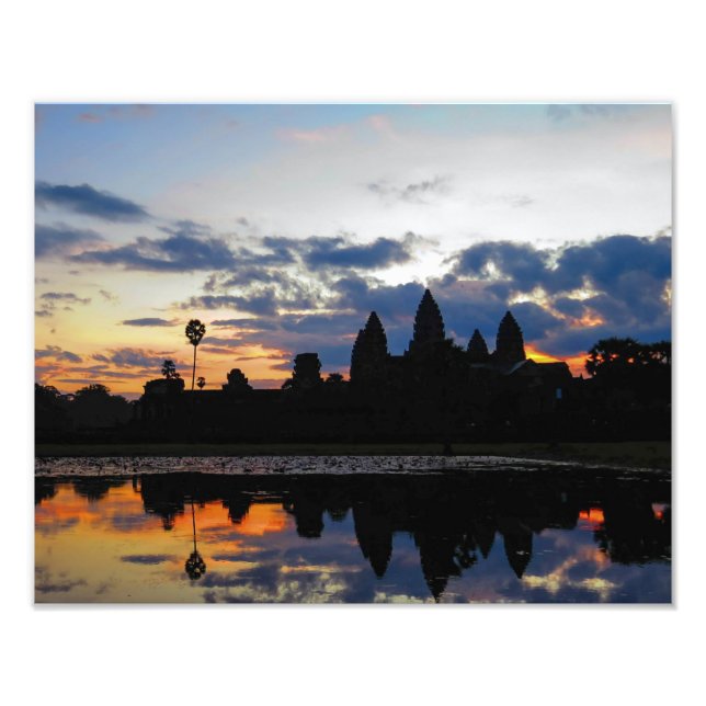 Sunrise em Angkor Wat, Camboja - Foto Impressão (Frente)