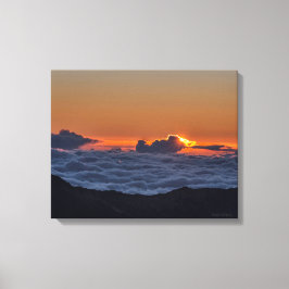 Sunrise na canvas de Haleakala