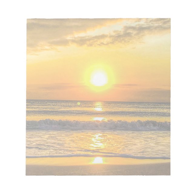 Sunrise no Bloco de Notas de Praia (Frente)