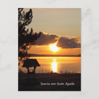 Sunrise sobre o Santo Agathe Cartão postal