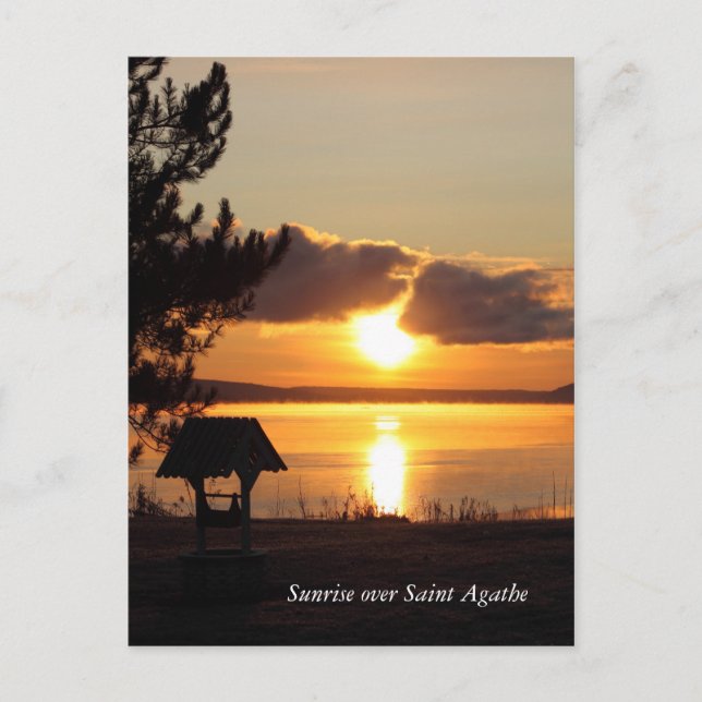 Sunrise sobre o Santo Agathe Cartão postal (Frente)