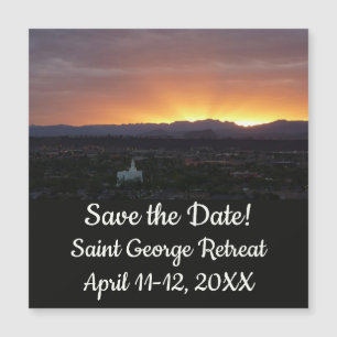 Sunrise sobre Ruas George Utah Salve a Data