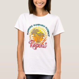 Sunrise Sunset Sunset Summer T-shirt feminina
