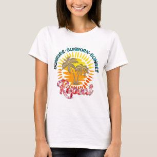 Sunrise Sunset Sunset Summer T-shirt feminina