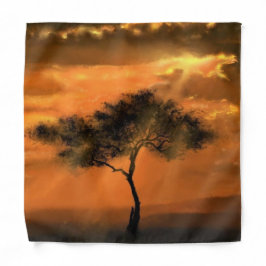 Sunrise Tree Sunbeams Bandana