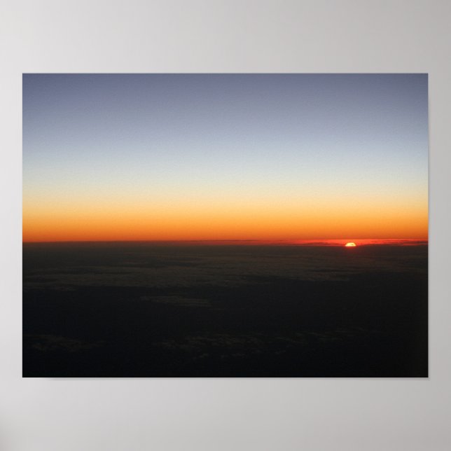 Sunset a Poster de 35.000 pés (Frente)
