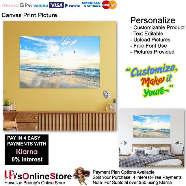 Sunset Beach Canvas Imprimir Imagem 15 (Sunset Beach Canvas Print Picture 15.)