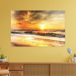 Sunset Beach Canvas Imprimir Imagem 18