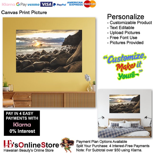 Sunset Beach Canvas Imprimir Imagem 35 (Sunset Beach Canvas Print Picture 35.)