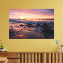Sunset Beach Canvas Imprimir Imagem 37