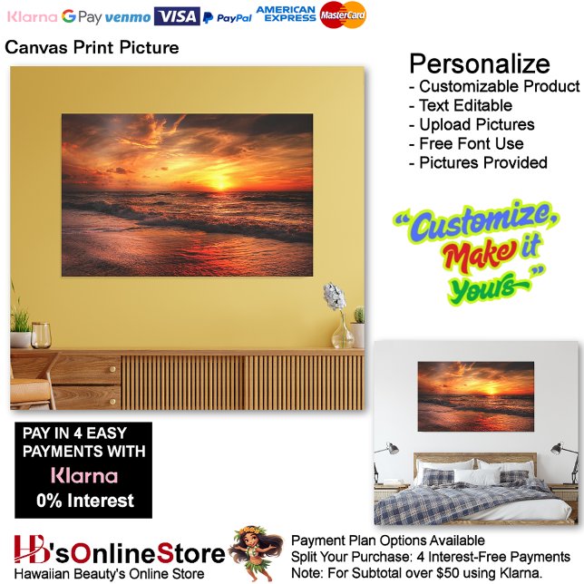 Sunset Beach Canvas Print Picture 17 (Sunset Beach Canvas Print Picture 17.)