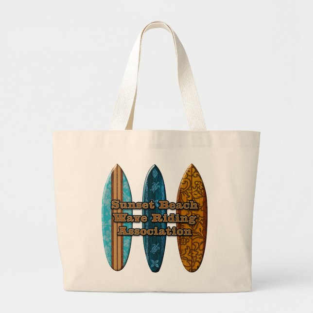 Sunset Beach Havaiano Surfboards Wave Riders Bolsa (Frente)