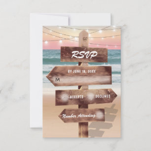 Sunset Beach Tropical Destino Casamento RSVP