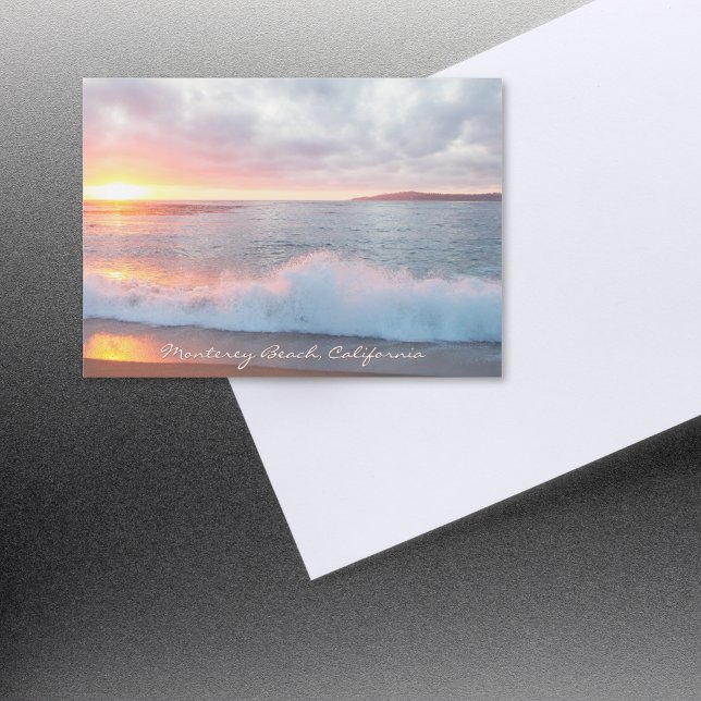 Sunset Beach Waves Monterey California (Criador carregado)