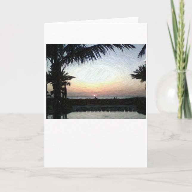 Sunset, cartão (Frente)