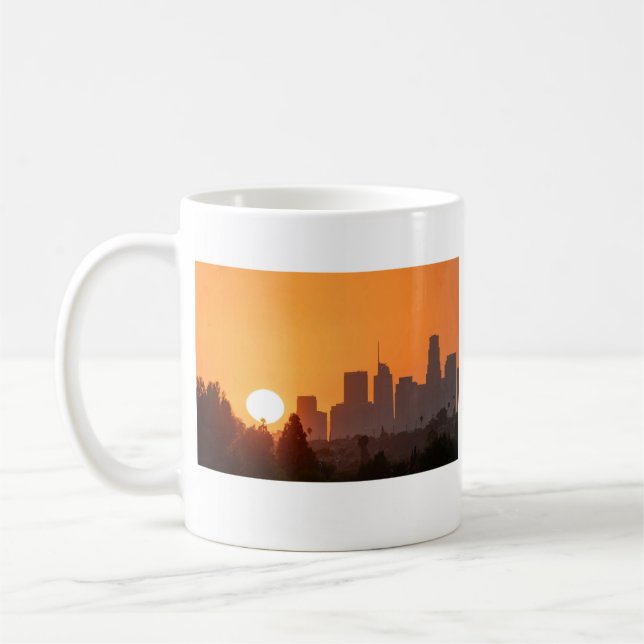 Sunset em Los Angeles, caneca de café da Califórni (Esquerda)