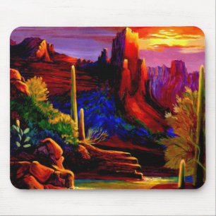 Sunset em Red Rock Mousepads