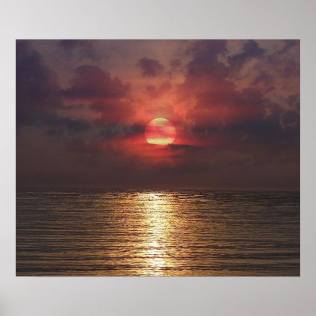 Sunset Florida Impressão (Frente)
