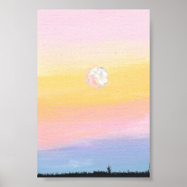Sunset, Impressão, Poster de valor rosa