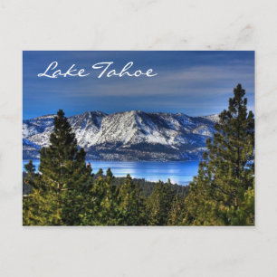 Sunset Lake Tahoe Nevada / Cartão postal da Calif