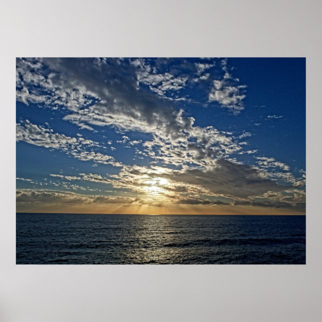 Sunset (Ligúria) - Cinque Terre, Itália Poster (Frente)