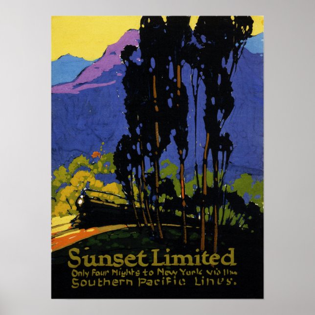 Sunset Limited Viagem do Pacífico Sul Poster (Frente)