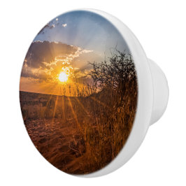 Sunset no deserto de Kalahari, Namíbia