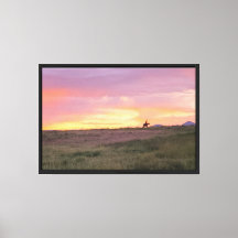 Sunset Ride Stretched Canvas Print