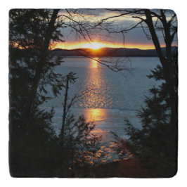 Sunset Sobre Forest Lake Trivet
