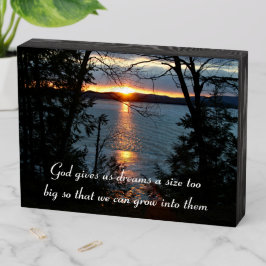 Sunset Sobre Forest Lake Wood Box Art