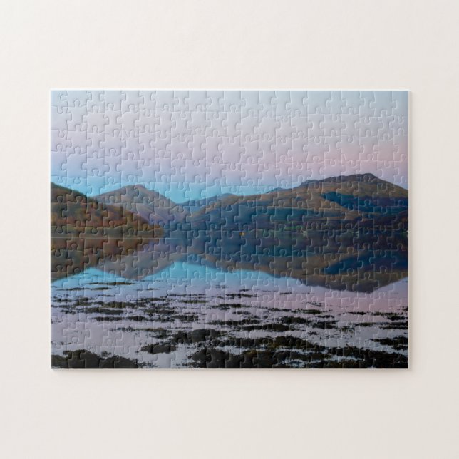 Sunset sobre Loch Fyne, Escócia, quebra-cabeça de  (Horizontal)