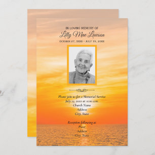 Sunset sobre o Serviço de Memória da Água Convites