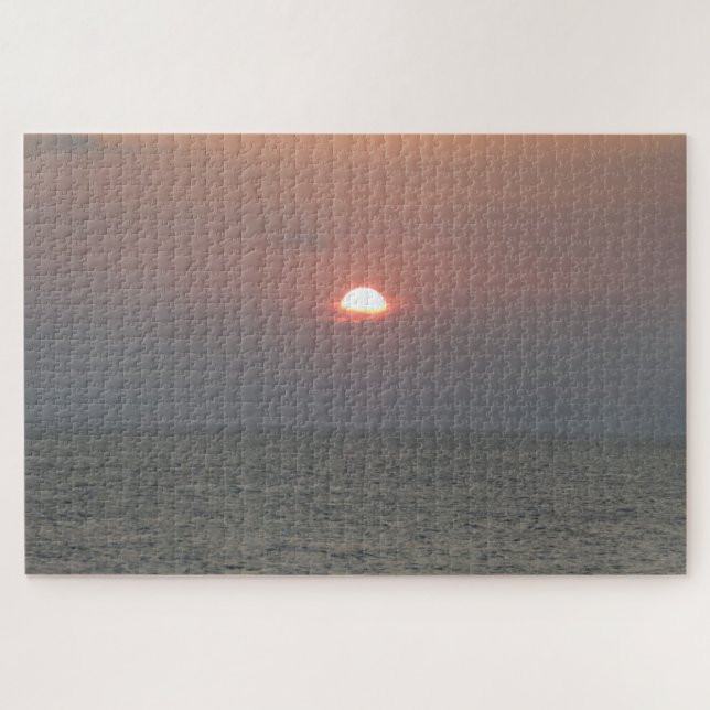 Sunset sobre Sea Jigsera Quebra-cabeça (Horizontal)
