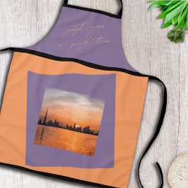 Sunset sobre uma cidade litorânea - Art Apron