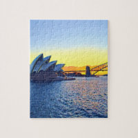 Sunset Sydney Opera House Quebra-cabeça