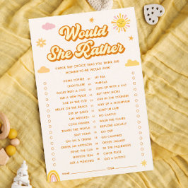 Sunsher Chá de fraldas Ela Preferencialmente Jogo